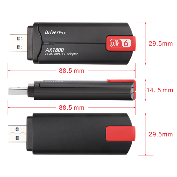AX1800F - AX1800 - Dual-band WiFi 6 adapter - Image 8
